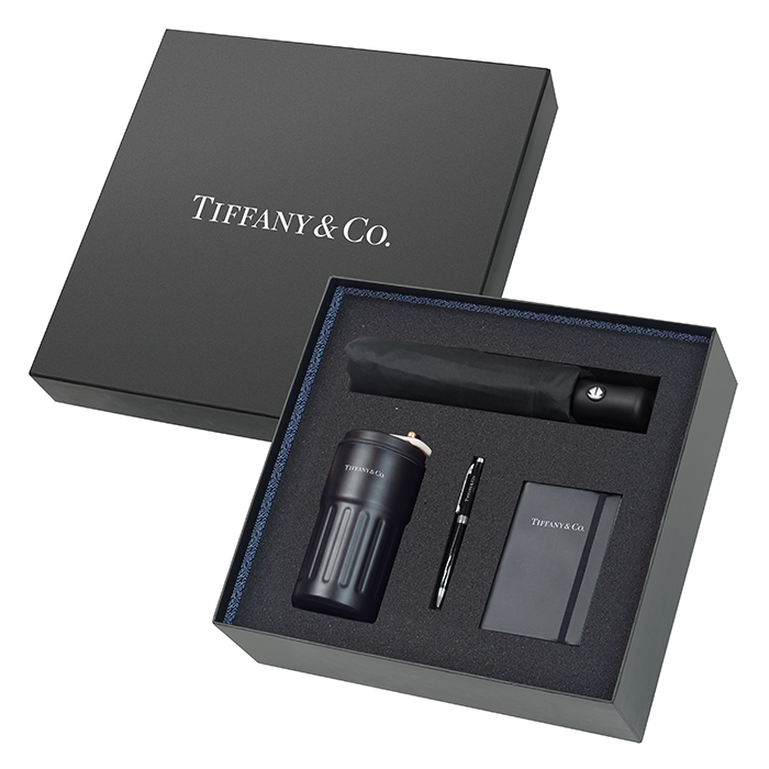 4 in 1 (Umbrella + Vacuum Flask + Pen + Notebook)