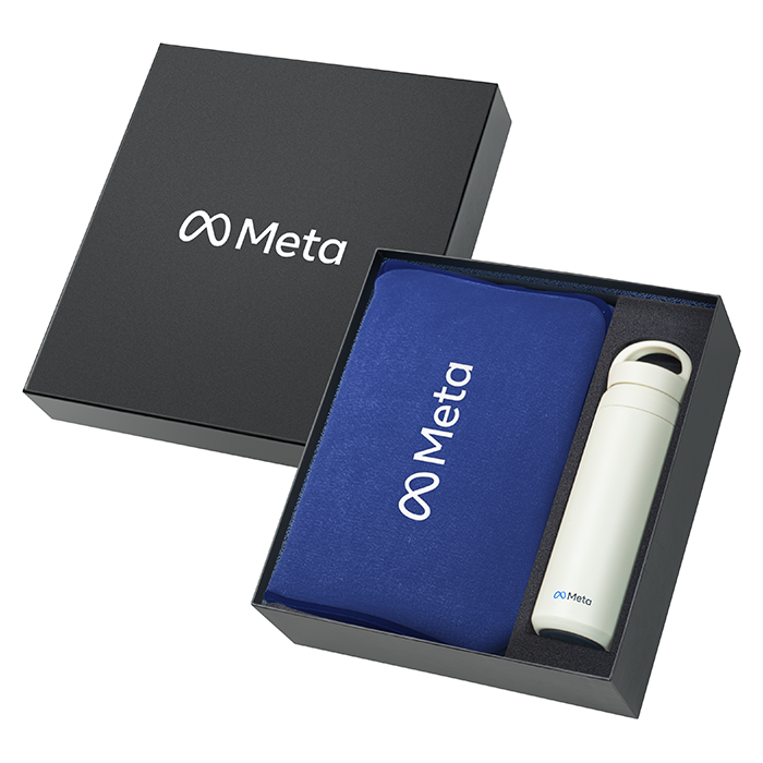 2 in 1 Gift Set (Travel Blanket + Vacuum Flask)