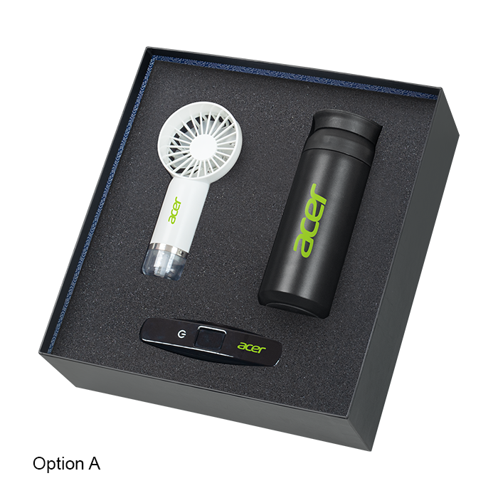 3 in 1 Gift Set (USB Handheld Fan + Tumbler + Luggage Scale) 2