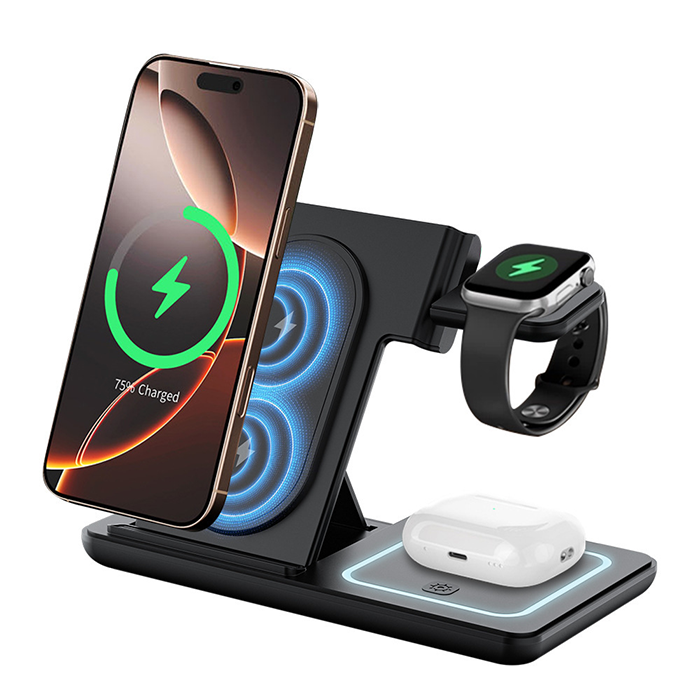 DOCK 15W 3 in 1 Wireless Charging Station 3