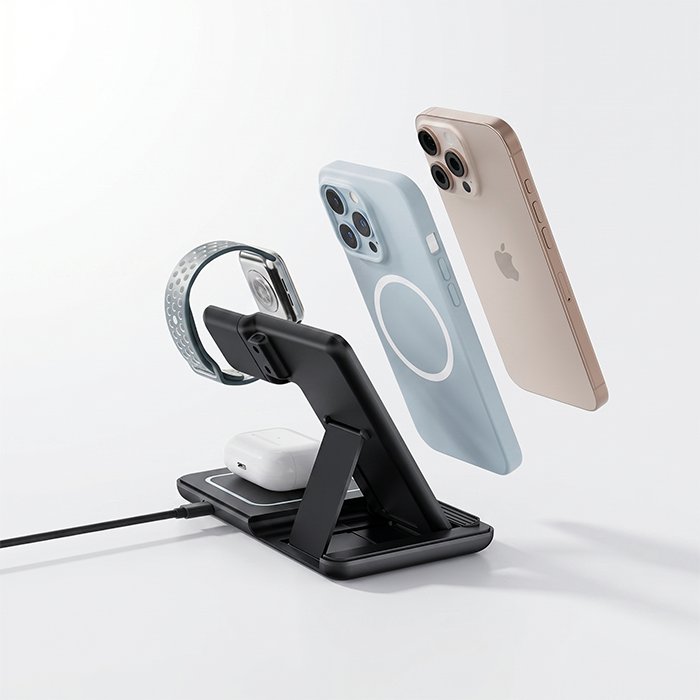 DOCK 15W 3 in 1 Wireless Charging Station 2